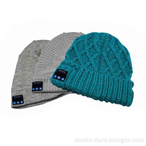 Fashionable Bluetooth Knitted Music Cap, Built-in Headphones